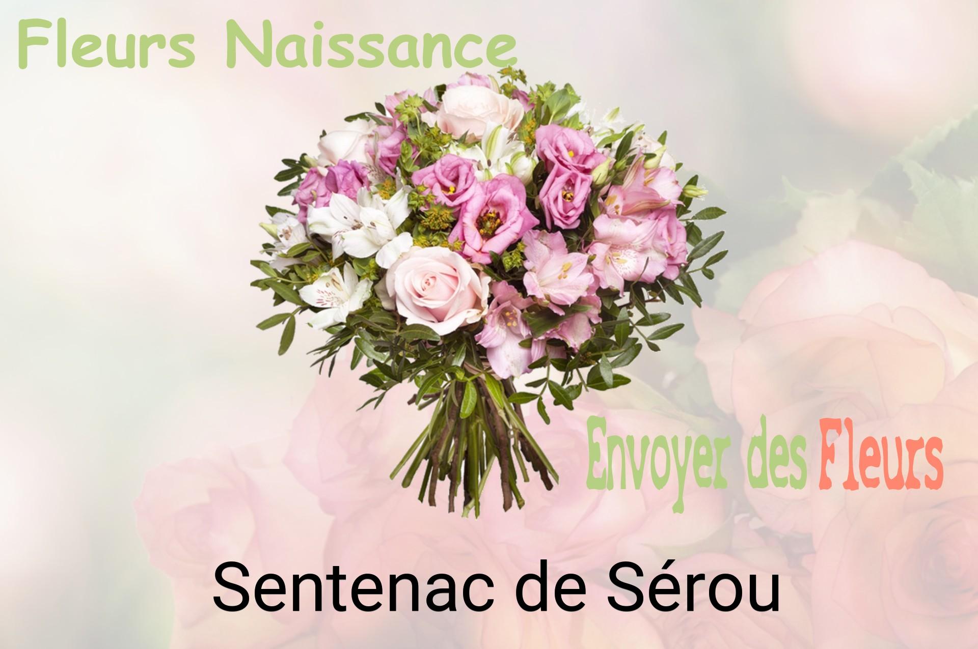 Bouquet de fleurs de naissance livré à Sentenac-de-Sérou